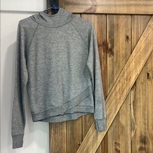 Danskin Now Gray Asymmetrical Long Sleeve Hoodie